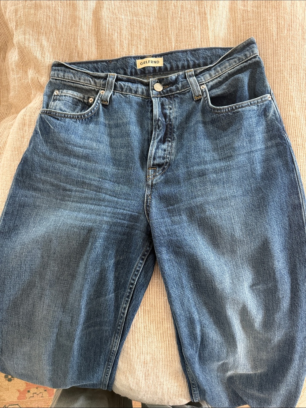 GRLFRND Bella low rise boyfriend Jean